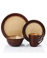 Lorren Home Trends Stoneware Mojave, Set of 16