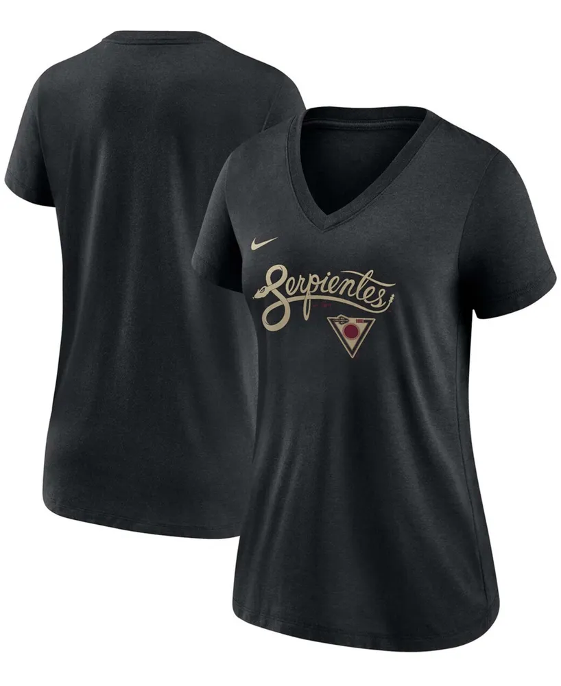 Women's Nike Anthracite Arizona Diamondbacks MLB City Connect Velocity  Space-Dye Performance V-Neck T-Shirt