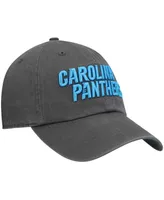 Men's Charcoal Carolina Panthers Clean Up Script Adjustable Hat