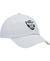 Women's Silver Las Vegas Raiders Miata Clean Up Secondary Adjustable Hat