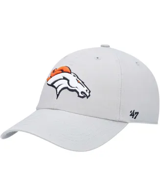 Men's Gray Denver Broncos Clean Up Adjustable Hat