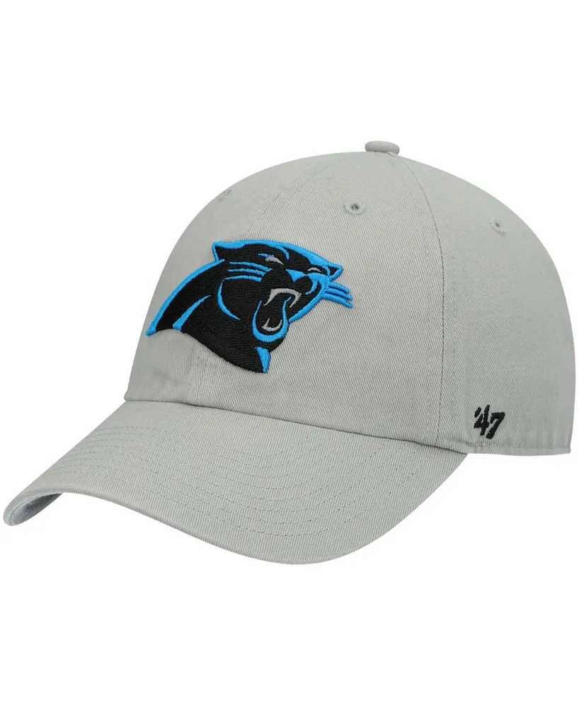 Men's '47 Black Carolina Panthers Team Tonal Clean Up Adjustable Hat