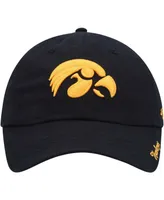 Women's Black Iowa Hawkeyes Miata Clean Up Logo Adjustable Hat