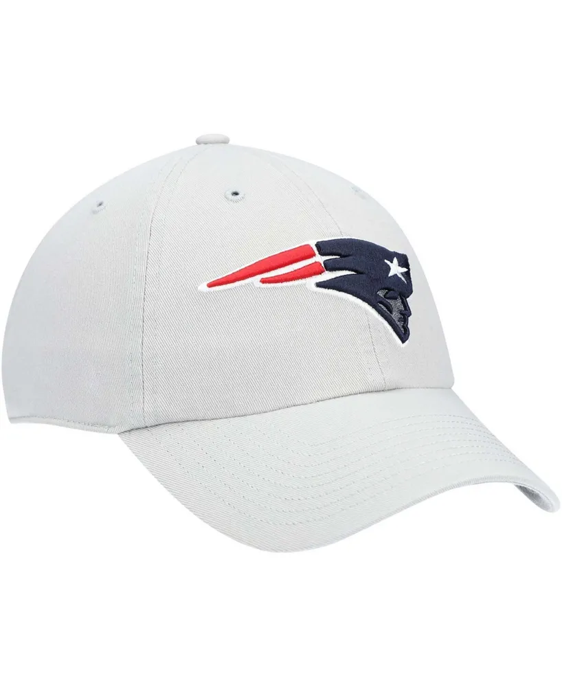 Men's Gray New England Patriots Clean Up Adjustable Hat