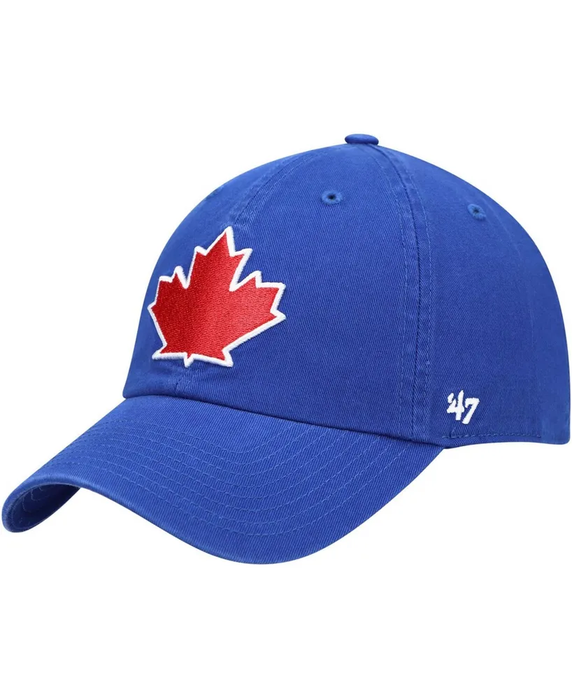 Men's Royal Toronto Blue Jays Leaf Clean Up Adjustable Hat