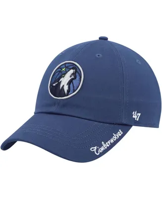 Women's Navy Minnesota Timberwolves Miata Clean Up Logo Adjustable Hat