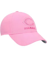 Big Girls Pink Chicago Bears Rose Mvp Adjustable Hat