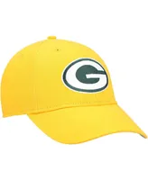 Boys Gold Green Bay Packers Basic Secondary Mvp Adjustable Hat