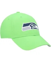 Boys Neon Green Seattle Seahawks Basic Secondary Mvp Adjustable Hat