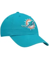 Boys Aqua Miami Dolphins Logo Clean Up Adjustable Hat