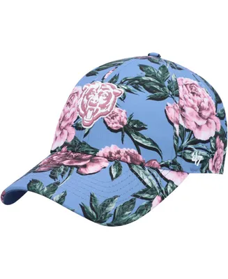 Women's Blue Chicago Bears Peony Clean Up Adjustable Hat