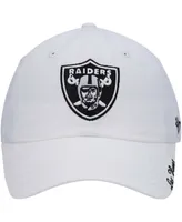 Women's White Las Vegas Raiders Miata Clean Up Primary Adjustable Hat