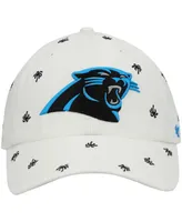 Women's White Carolina Panthers Team Confetti Clean Up Adjustable Hat