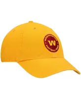 Men's Gold-Tone Washington Football Team Secondary Clean Up Adjustable Hat - Gold