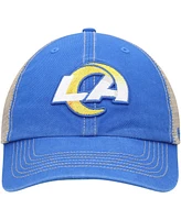 Men's Royal, Natural Los Angeles Rams La Trawler Trucker Clean Up Snapback Hat