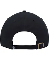 Men's Black Brooklyn Nets Team Clean Up Adjustable Hat