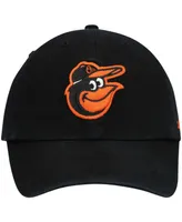 Boys Black Baltimore Orioles Team Logo Clean Up Adjustable Hat