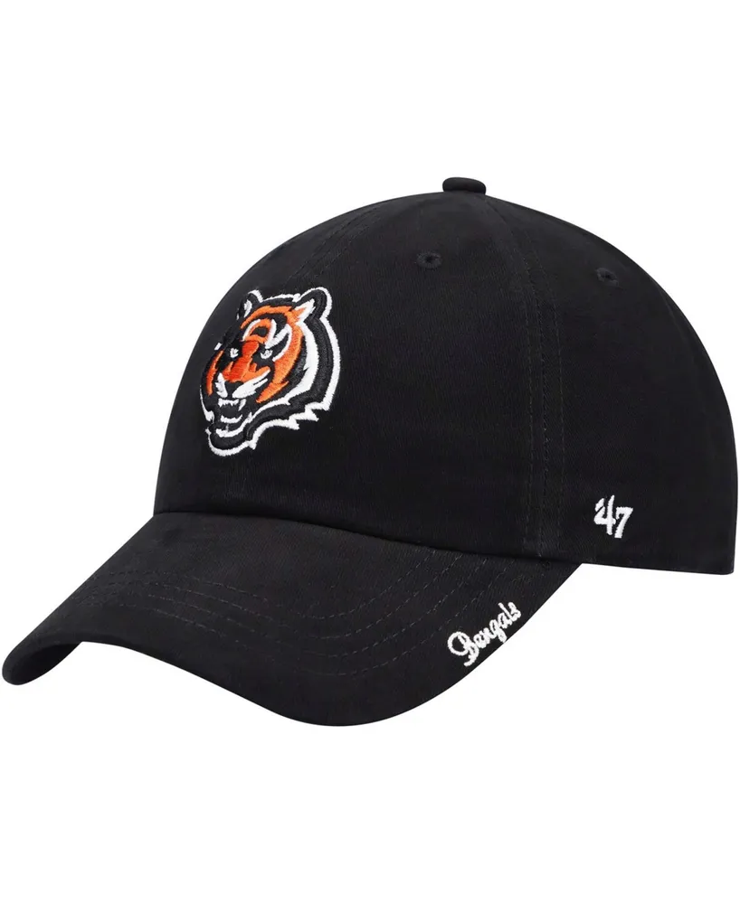 Women's Black Cincinnati Bengals Miata Clean Up Primary Adjustable Hat