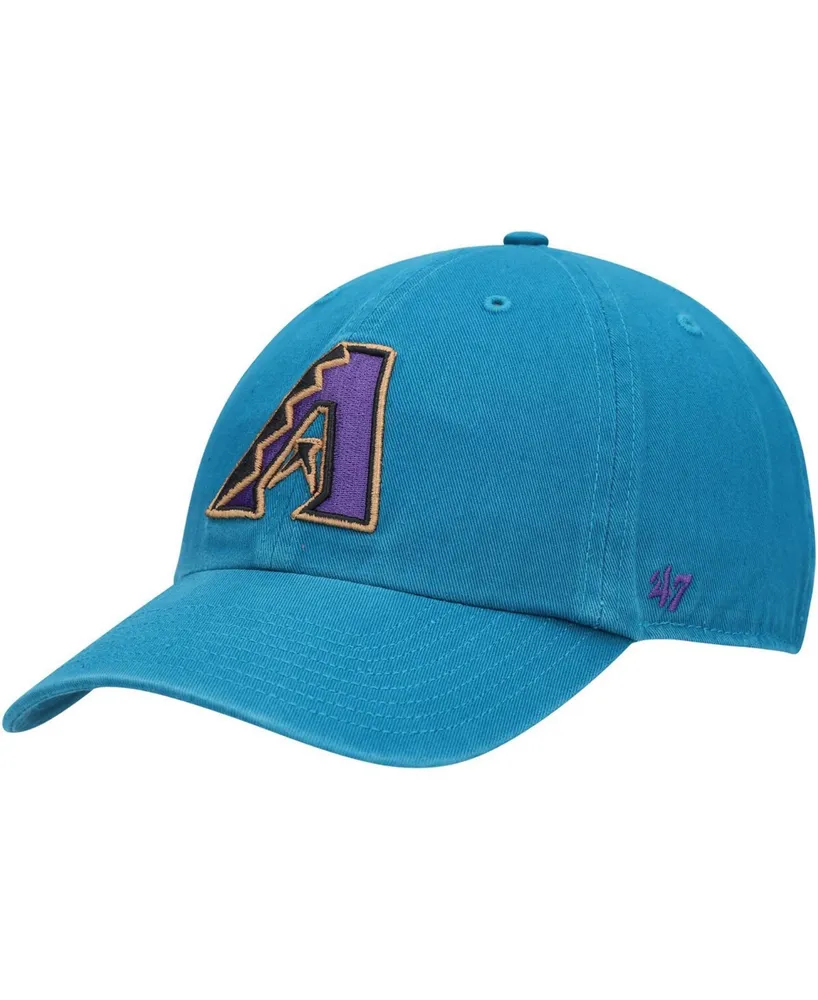 Men's Teal Arizona Diamondbacks Logo Cooperstown Collection Clean Up Adjustable Hat