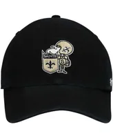 Men's Black New Orleans Saints Legacy Franchise Fitted Hat