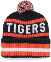 Men's Navy Auburn Tigers Bering Cuffed Knit Hat with Pom