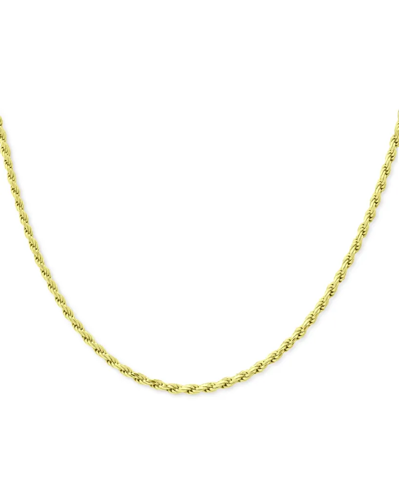 Giani Bernini Rope Link 24" Chain Necklace in 18k Gold-Plated Sterling Silver, Created for Macy's