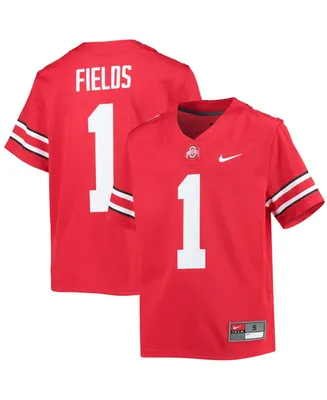 Youth Nike Justin Fields Scarlet Ohio State Buckeyes Alumni Jersey Size: Medium