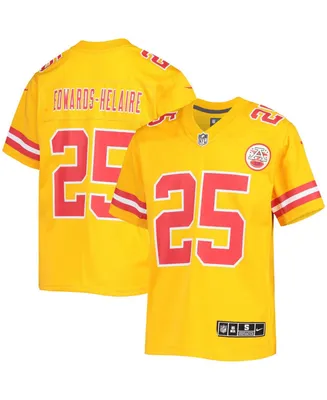 Big Boys Clyde Edwards-Helaire Gold-Tone Kansas City Chiefs Inverted Team Game Jersey - Gold