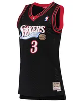 Mitchell & Ness Women's Allen Iverson Black Philadelphia 76ers Hardwood Classics Swingman Jersey