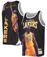 Men's Shaquille O'Neal Black Los Angeles Lakers Hardwood Classics Player Tank Top