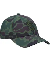 Men's Camo Seattle Kraken Locker Room Slouch Adjustable Hat