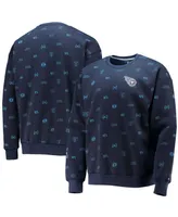 Men's Navy Tennessee Titans Reid Graphic Pullover Sweatshirt