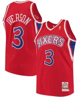 Men's Allen Iverson Philadelphia 76ers Hardwood Classics Authentic Jersey