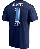Men's Navy Tennessee Titans #1 Dad T-shirt
