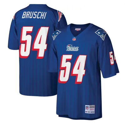 Mitchell & Ness Men's Tedy Bruschi Royal New England Patriots Legacy Replica Jersey