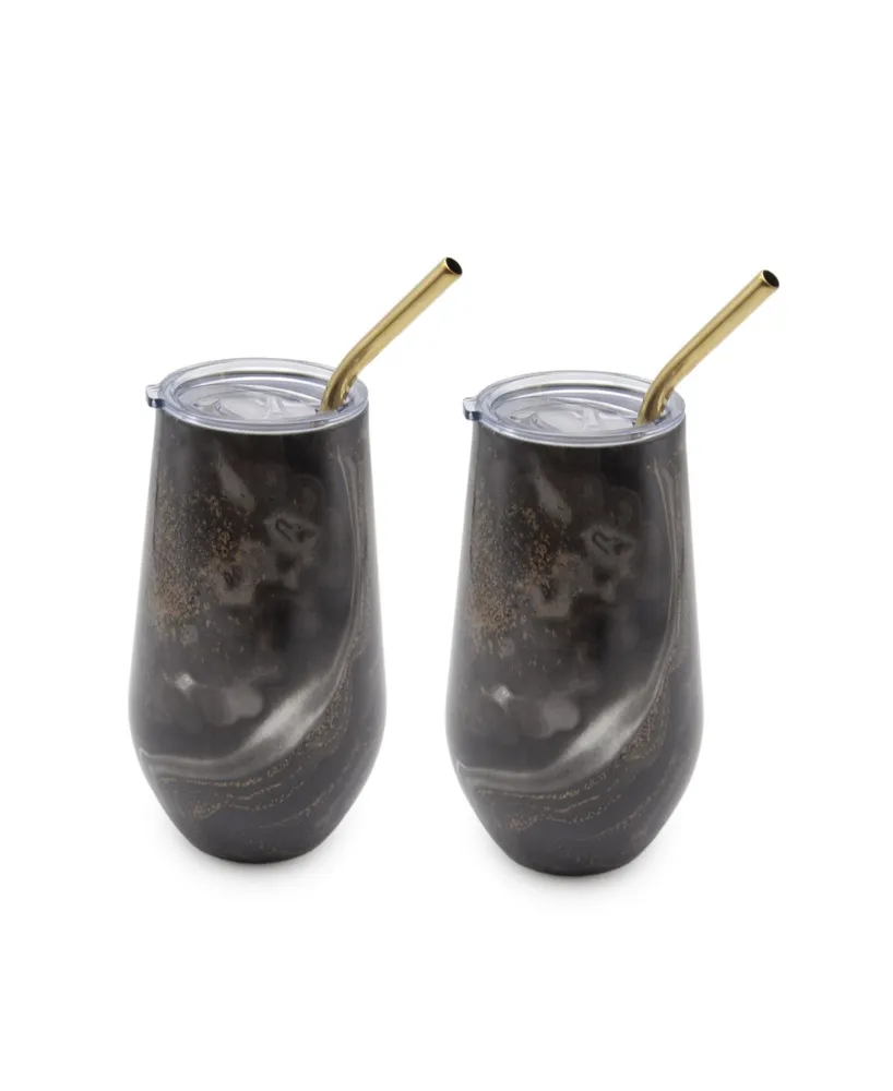 Thirstystone by Cambridge oz Insulated Straw Tumblers Set