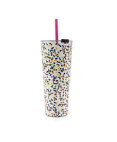 Thirstystone by Cambridge 24 oz Confetti Dot Insulated Straw Tumblers Set, 2 Piece