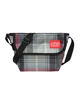 Women's Plaid Mini New York Messenger Bag - Silver