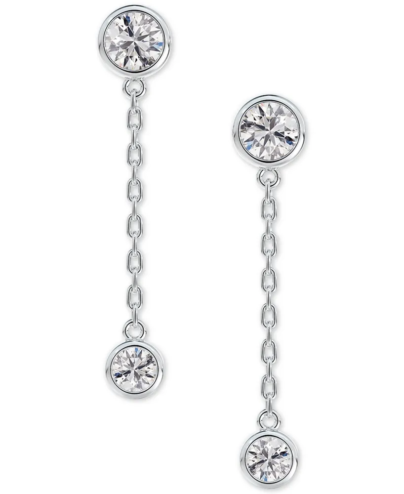 Portfolio by De Beers Forevermark Diamond Bezel Chain Drop Earrings (3/8 ct. t.w.) in 14k White Gold