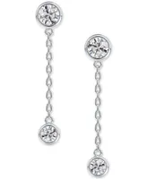 Portfolio by De Beers Forevermark Diamond Bezel Chain Drop Earrings (3/8 ct. t.w.) in 14k White Gold