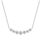 Portfolio by De Beers Forevermark Diamond Seven Stone Bezel Necklace (7/8 ct. t.w.) in 14k White Gold, 16" + 2" extender