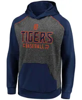 Men's Charcoal and Navy Detroit Tigers Game Day Ready Raglan Pullover Hoodie