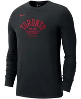 Men's Black Toronto Raptors 75th Anniversary Courtside Element Long Sleeve T-shirt