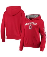 Women's Scarlet Ohio State Buckeyes Loud and Proud Pullover Hoodie