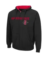 Men's Black San Diego State Aztecs Arch Logo 3.0 Full-Zip Hoodie