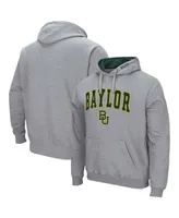 Men's Heathered Gray Baylor Bears Arch Logo 3.0 Pullover Hoodie