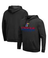 Men's Black Kansas Jayhawks Lantern Pullover Hoodie