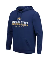 Men's Navy Montana State Bobcats Lantern Pullover Hoodie