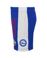 Big Boys and Girls Royal Philadelphia 76ers Space Jam 2 Slam Dunk Mesh Shorts