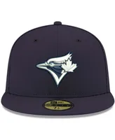 Men's Navy Toronto Blue Jays Logo White 59FIFTY Fitted Hat